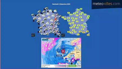 bulletin météo du jeudi 3 décembre 2020