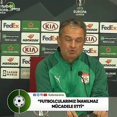 Bülent Albayrak: "Futbolcularımız inanılmaz mücadele etti"