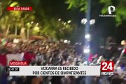 Moquegua: Martín Vizcarra fue recibido entre aplausos por cientos de simpatizantes