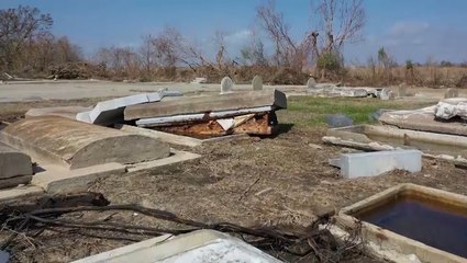 Hurricane damage to cemeteries in Louisiana still being discovered