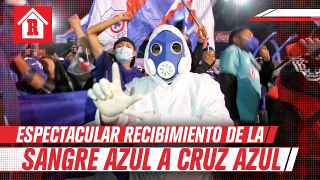 ¡FIESTA CELESTE! La Sangre Azul realizó espectacular recibimiento a Cruz Azul