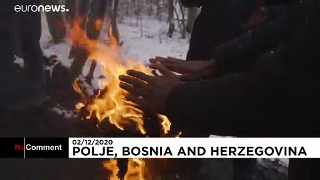 Bosnien: Klirrende Kälte setzt Flüchtlingen zu