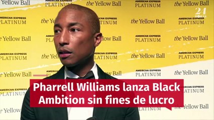 Pharrell Williams lanza Black Ambition sin fines de lucro