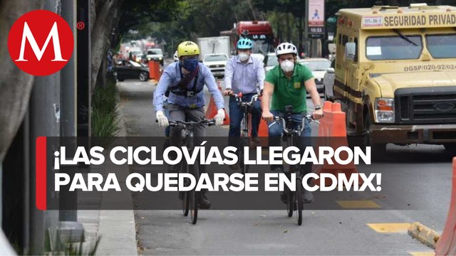 Las ciclovías emergentes podrían quedarse en CdMx