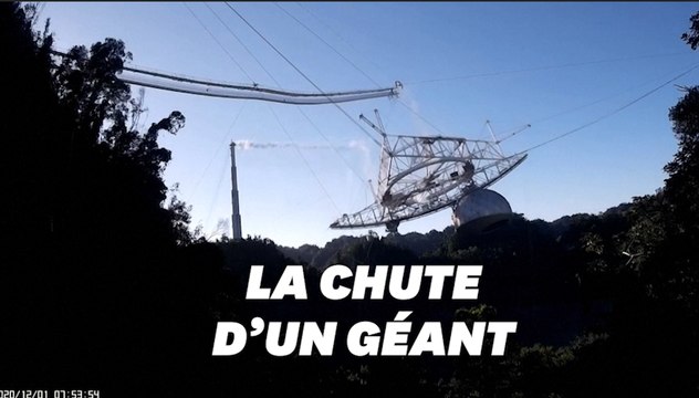 Les images impressionnantes de l'effondrement du plus célèbre télescope au monde