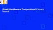 [Read] Handbook of Computational Finance  Review