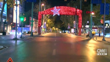 İnsanlar evlere çekildi, sokak ve caddeler boş kaldı | Video