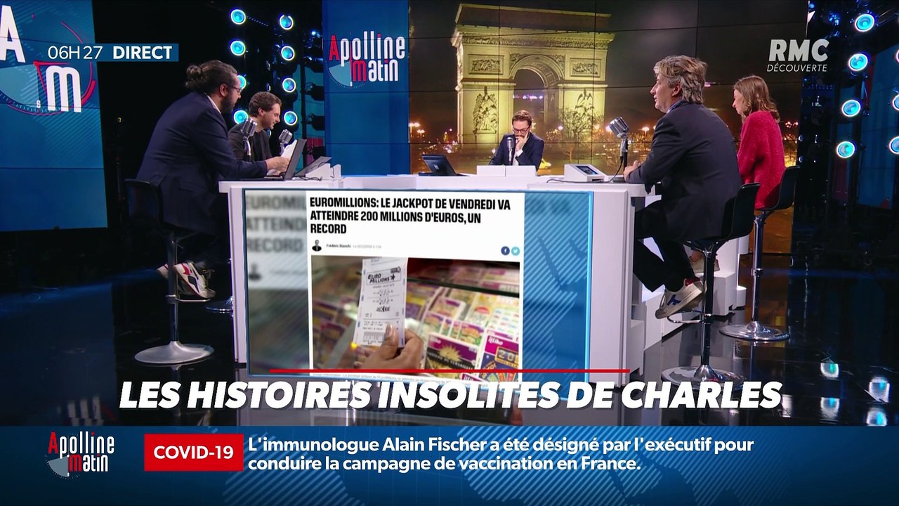 "Les 3 histoire de Charles Magnien" : Le tirage record de l'Euromillions, et le surprenant tirage de la loterie sud-africaine - 04/12
