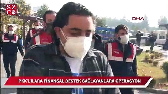 Cezaevindeki PKK'lılara finansal destek sağlayanlara operasyon