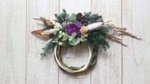 【DIY】お正月飾り、リース型しめ縄バージョン/New Year decoration, wreath type shimenawa ver.