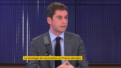 Vaccination dès la semaine prochaine en Angleterre : "Il y a une vraie différence, la Grande-Bretagne a décidé d'une procédure accélérée de validation. Nous, on ne mégotera pas avec la sécurité sanitaire d'un produit", affirme Gabriel Attal