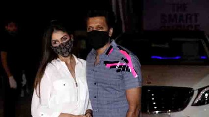 Rietesh Deshmukh with brother and Genelia snapped at Bastian Lower Parel |FilmiBeat