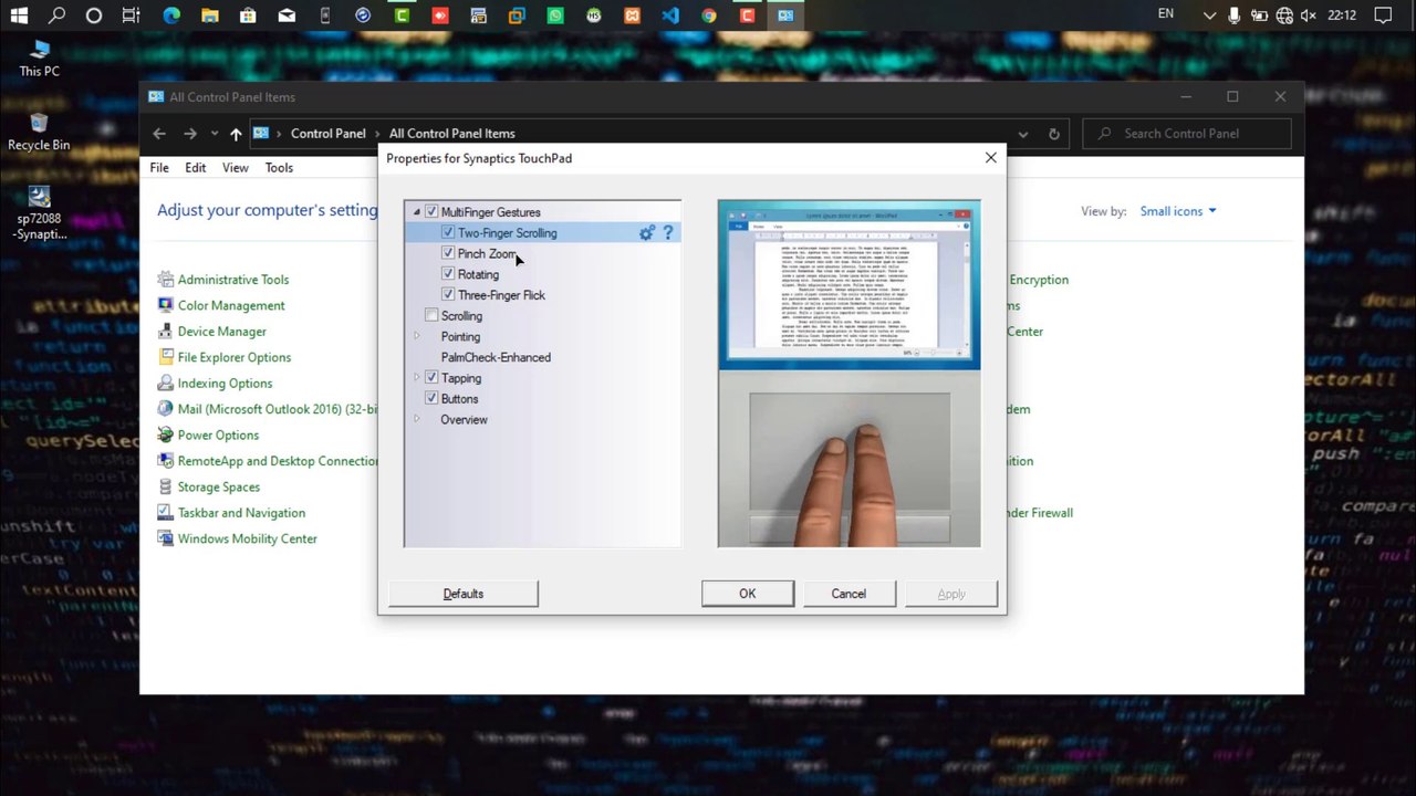 How to install and Play with Synaptic Mousepad Drive for windows 10 in HP System.