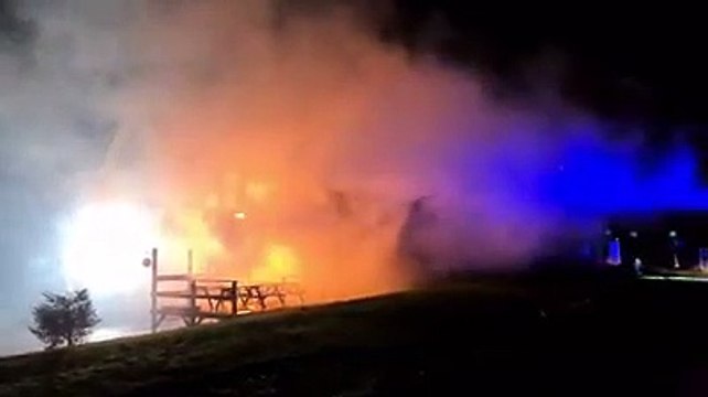 Firefighters tackle blaze at driving range in Sheffield