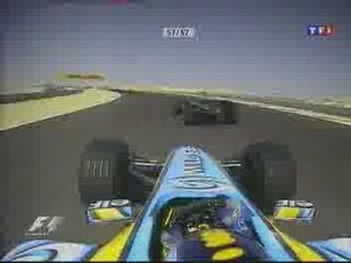 Alonso barein  Renault  2005 départ reussi f1