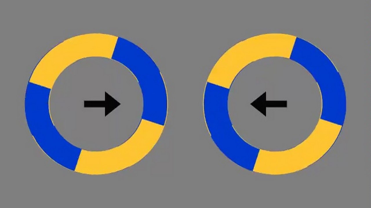 Des cercles immobiles qui donnent l'impression de bouger