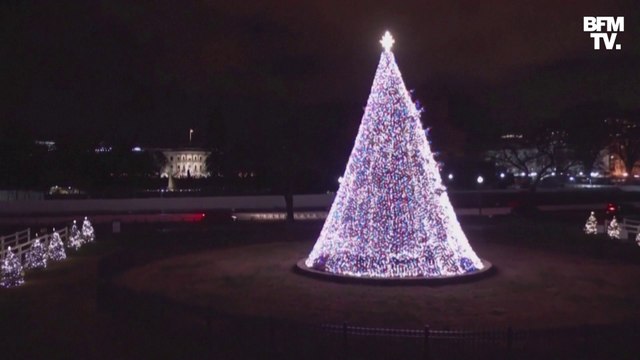 États-Unis: Donald et Melania Trump illuminent le sapin de Noël de la Maison Blanche