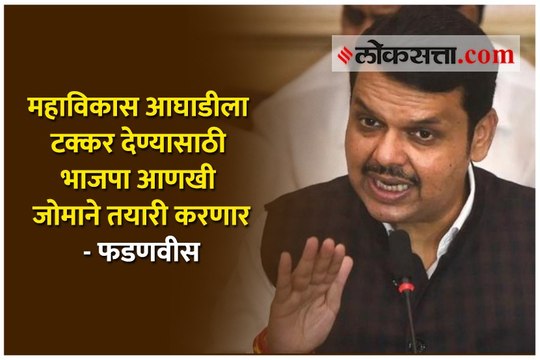 महाविकास आघाडीला टक्कर देण्यासाठी भाजपा आणखी जोमाने तयारी करणार-फडणवीस