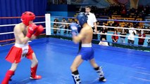 Knockout with a pinwheel! Ulyanov Alexey-Rakhimov Manucher. Kickboxing full-contact with low-kick