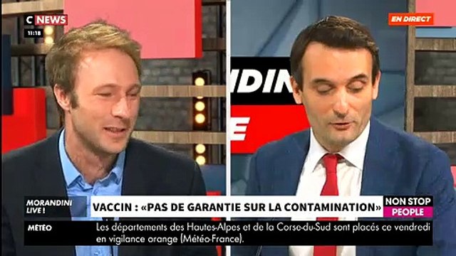 Accrochage ce matin en direct dans Morandini Live sur CNews entre Florian Philippot et l’épidémiologiste Martin Blachier - VIDEO