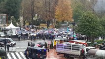 Manifestación de hosteleros contra el cierre de la hostelería