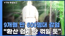 9개월 만에 하루 600명대 감염...