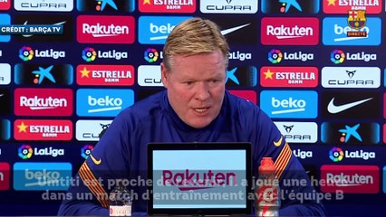 Ronald Koeman attend de voir Samuel Umtiti avant de penser au mercato