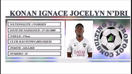 KONAN IGNACE JOCELYN N'DRI ●II Best Skills & PassesII● KAS EUPEN (BELGIQUE)