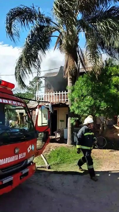 Incendio en una vivienda de Margarita Belén