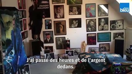 Jean Magliocco grand collectionneur d'objets Hallyday