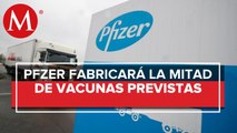 Pfizer recorta a la mitad las dosis de vacuna contra covid-19 que espera fabricar en 2020