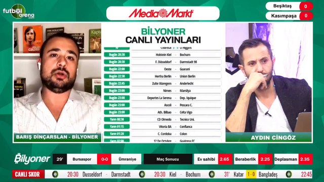 Barış Dinçarslan, Beşiktaş - Kasımpaşa maçı için tahminini yaptı