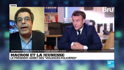 Emmanuel Macron et la jeunesse : le président admet des "violences policières"