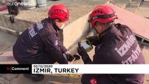 Cat rescued from inside electric cable casing by Turkish firefighters
