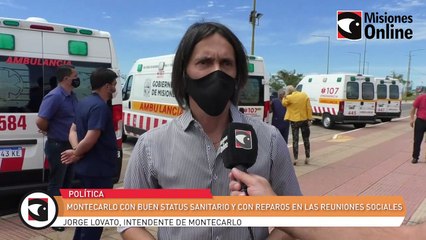 Montecarlo con buen status sanitario y con reparos en las reuniones sociales