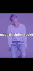 In the pitch-black night, way more brightly I'll stay by your side — Kim Seokjin, Moon Happy birthday to the worldwide handsomein