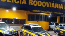 PRF apreende bitrem carregado com cerca de 500 mil maços de cigarros contrabandeados em Cascavel