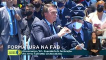 Pronunciamento de Bolsonaro na solenidade com novos aspirantes da Aeronáutica
