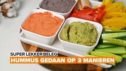 Super Lekker Beleg: Hummus op 3 manieren