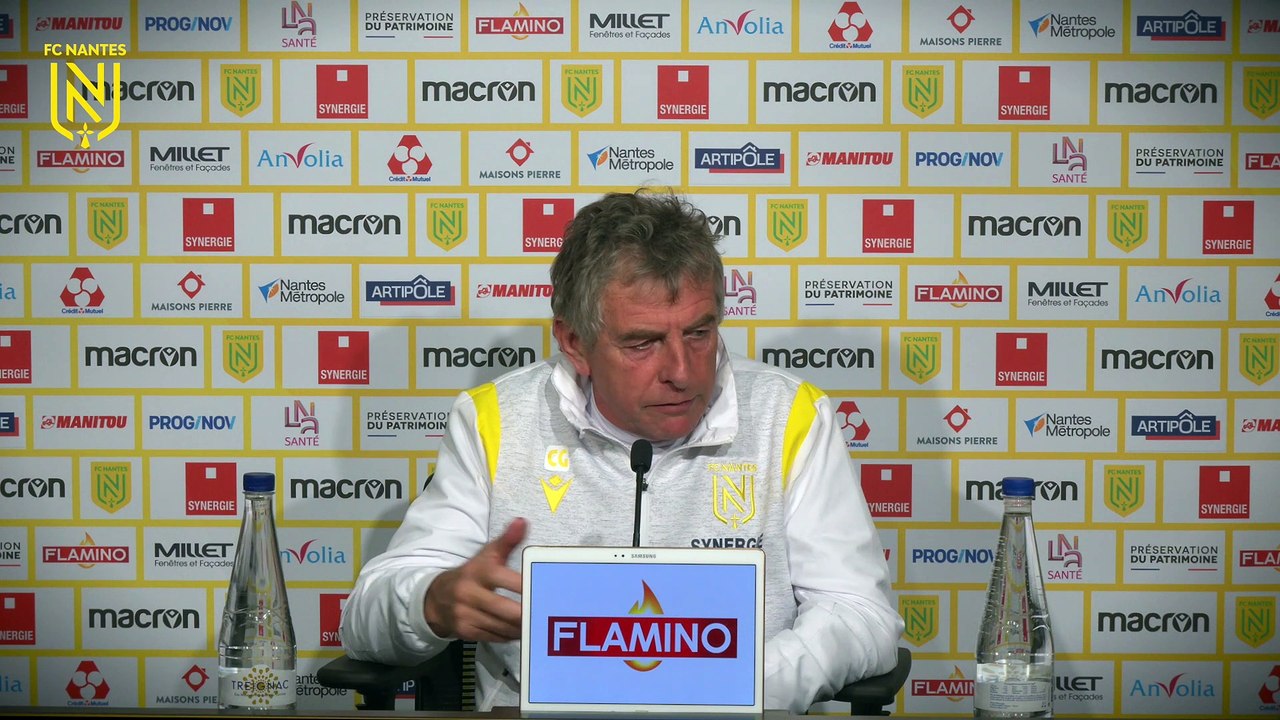 Christian Gourcuff avant FC Nantes - RC Strasbourg