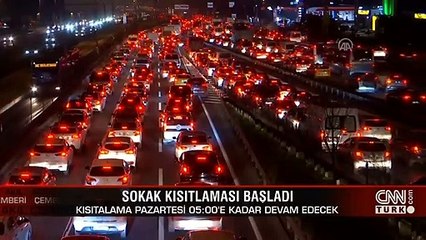 Hafta sonu uygulanacak sokağa çıkma kısıtlaması başladı | Video