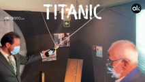 Óscar Puente inaugura una exposición sobre el hundimiento del 'Titanic' pero no acierta con la botella