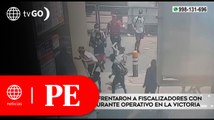 Ambulantes se enfrentaron a fiscalizadores en La Victoria | Primera Edición