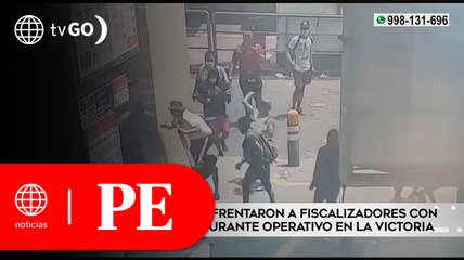 Ambulantes se enfrentaron a fiscalizadores en La Victoria | Primera Edición