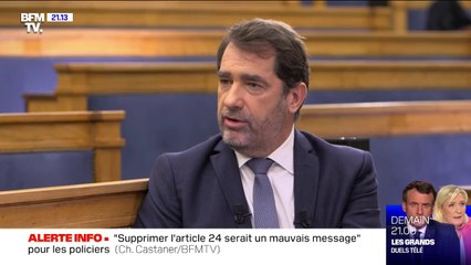 Christophe Castaner: "La justice est celle du ministère de la Justice, pas celle de la vindicte et du lynchage des réseaux sociaux"