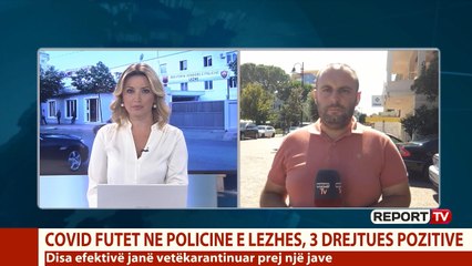 Report TV -Koronavirusi futet në policinë e Lezhës, 3 drejtues rezultojnë pozitivë