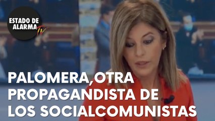 PALOMERA, otra PROPAGANDISTA de los SOCIALCOMUNISTAS... ¡CULPA a los EMPRESARIOS del PARO!