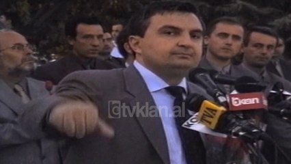 Nano dhe Meta miting madheshtor ne Elbasan - (26  Shtator 2000)