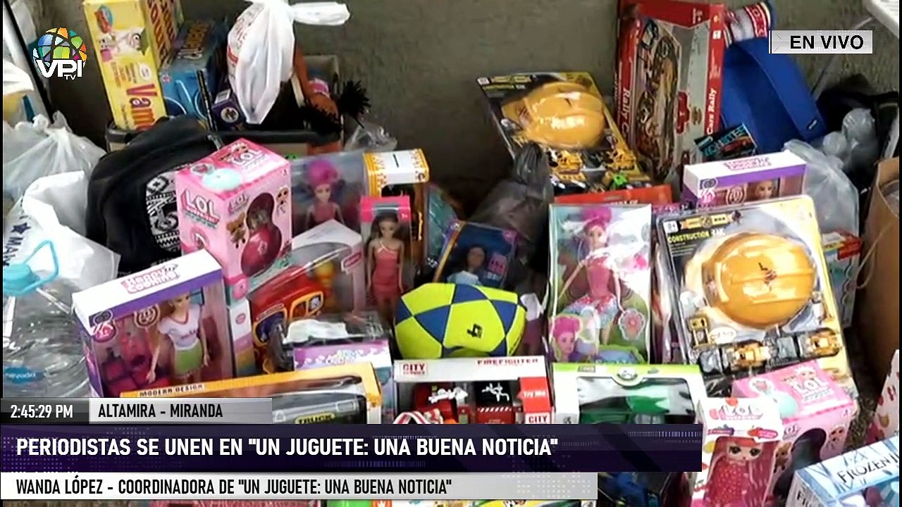 Periodistas se unieron a "Un juguete: una buena noticia" - Caracas - VPItv