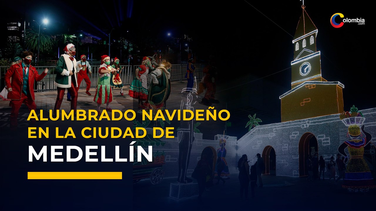 En Medellín el alumbrado navideño propone un luminoso viaje por Colombia
